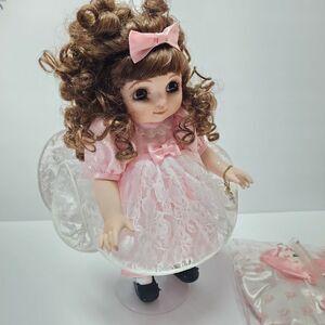 Vintage Marie Osmond Adora Belle 13" Porcelain Doll With Extra Outfit & Bell